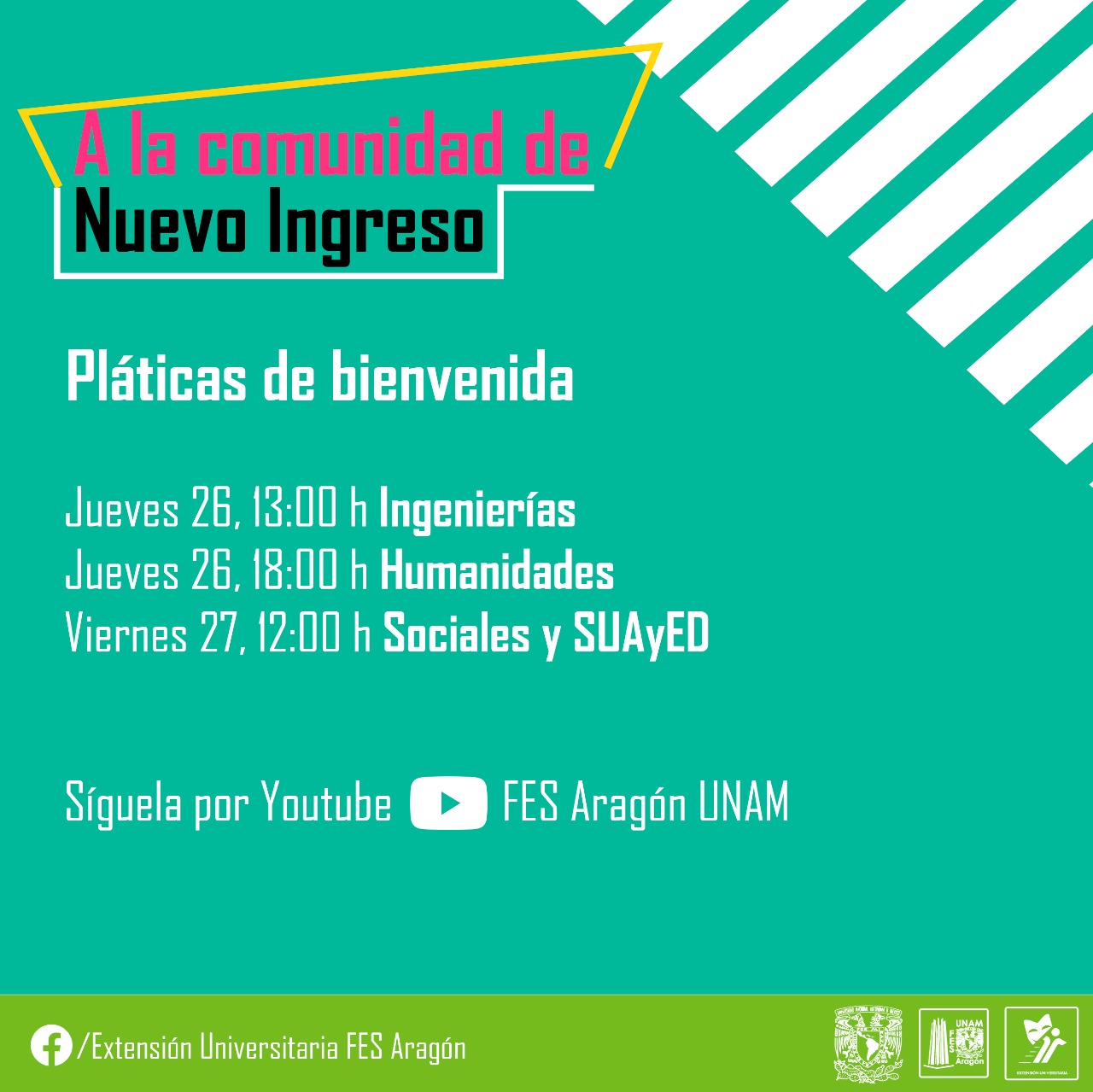 Horarios de las pláticas